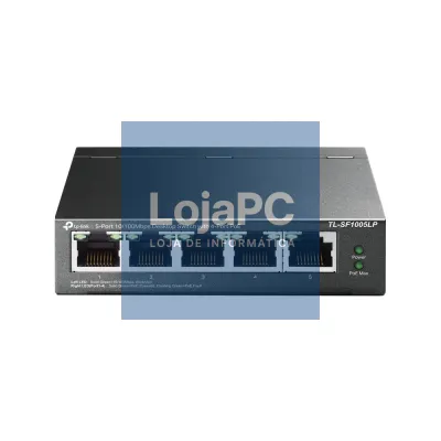 TP-LINK TL-SF1005LP 5-Port 10/100 Mbps Desktop Steel Case Switch with 4-Port PoE 41W PoE budget