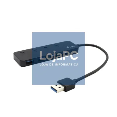 Hub i-tec USB 3.0 4 portas com interruptor individual On/Off - Metal