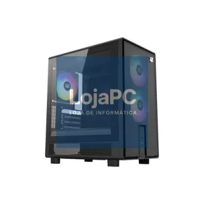 TORRE MATX XYZ ATOM BLACK 3 VENT ARGB / 1XUSB 3.0 1XUSB2.0 1 X USB C X-CS-ATOM-B
