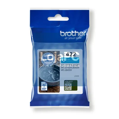 BROTHER LC422C Ink Cartridge For BH19M/B Compatible with MFC-J5340DW MFC-J5740DW MFC-J6540DW MFC-J6940DW 550 pages