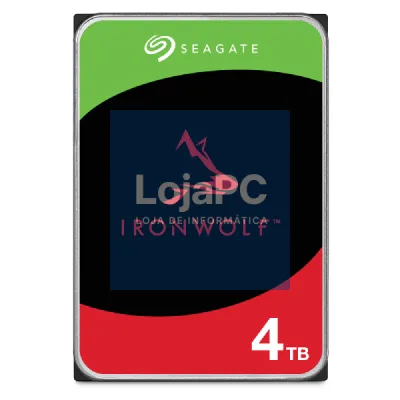 SEAGATE NAS HDD 4TB IronWolf 5400rpm 6Gb/s SATA 256MB cache 3.5inch 24x7 CMR for NAS and RAID rackmount systems BLK