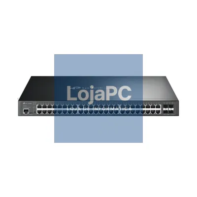 TP-LINK JetStream 52-Port Gigabit and 4-Port 10GE SFP+ L2+ Managed Switch with 48-Port PoE+
