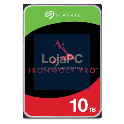 SEAGATE Ironwolf PRO Enterprise NAS HDD 10TB 7200rpm 6Gb/s SATA 256MB cache 8.9cm 3.5inch 24x7 for NAS RAID Rackmount Systeme BLK