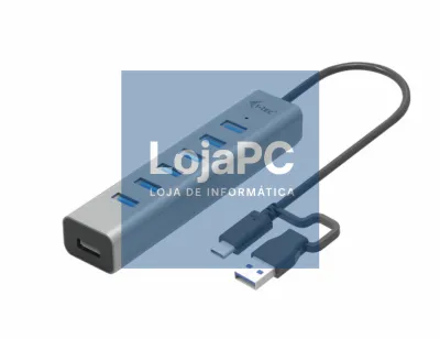 I-TEC USB-C Charging Metal HUB 7 Port without power adapter