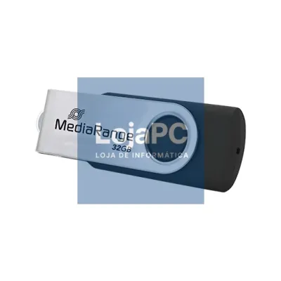 PENDRIVE 32GB USB-C 3.2 MEDIARANGE SILVER-BLACK