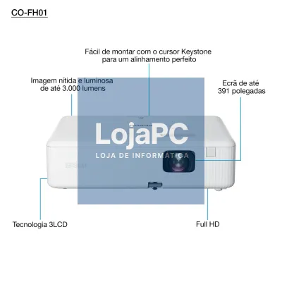 EPSON CO-FH01 Full HD Projector 350:1 3000 Lumen