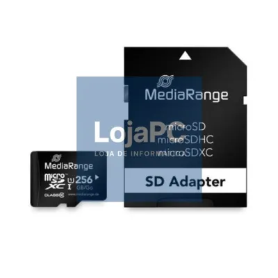 MICRO SDXC MEMORY 256GB MEDIARANGE + SD ADAPTER