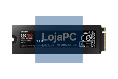 SAMSUNG SSD 990 PRO Heatsink 1TB M.2 NVMe PCIe 4.0 up to 7.450 MB/s read + up to 6.900 MB/s write