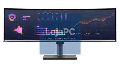 LENOVO ThinkVision P49w-30 49inch IPS 5120x1440 32:9 60Hz 350cd/m2 4ms 2x HDMI DP 4xUSB 3.2 G1 USB-C 3.2 G1 USB-B 3.2 G1 RJ45 2x5W