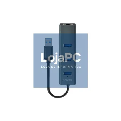 USB-A AND RJ-45 HUB SAVIO AK-58