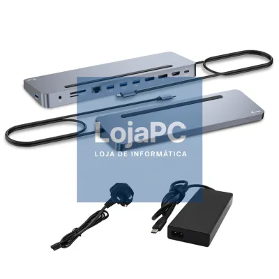 I-TEC USB-C Metal Ergonomic 4K 3x Display Docking Station with PD 100 W