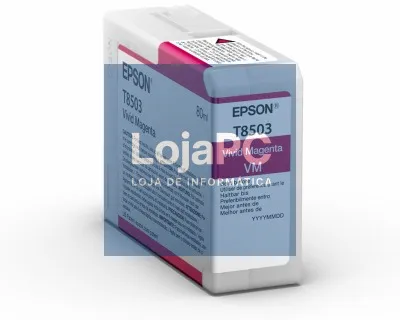 EPSON Singlepack Vivid Magenta T85030N UltraChrome HD ink 80ml