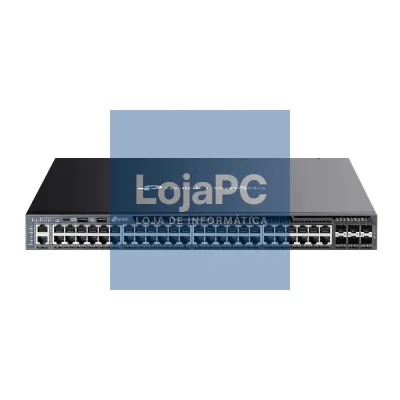 TP-LINK Omada 48-Port Gigabit Stackable L3 Managed PoE+ Switch with 6 10GE SFP+ Slots