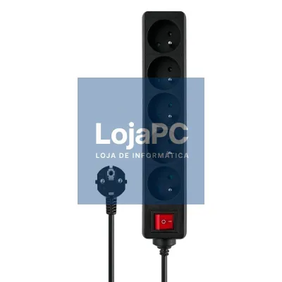5-OUTLET POWER STRIP 5M BLACK SAVIO LZ-03