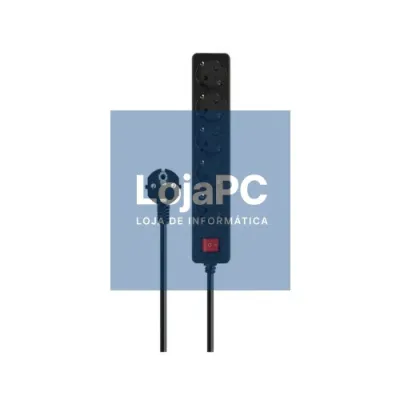 SAVIO LZ-15 BLACK 5-OUTLET POWER STRIP