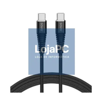CABLE USB-C A USB-C SAVIO 5A 1M CL-159