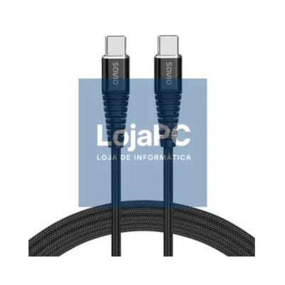 CABLE USB-C A USB-C SAVIO 5A 2M CL-160