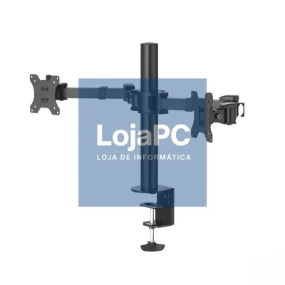 HAMA DUAL MONITOR STAND, HEIGHT ADJUSTABLE, AND ROTATABLE, 13INCH - 35INCH - 118494