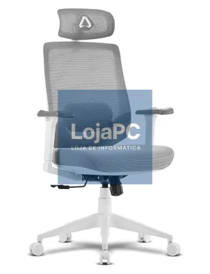 ALPHA GAMER STELLA WHITE / GREY CHAIR MESH