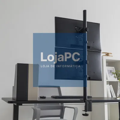 NAPOFIX DESK MOUNT 13-32 INCH VERTICAL 2X DISPLAYS ROTATABLE 360 - DM1200V