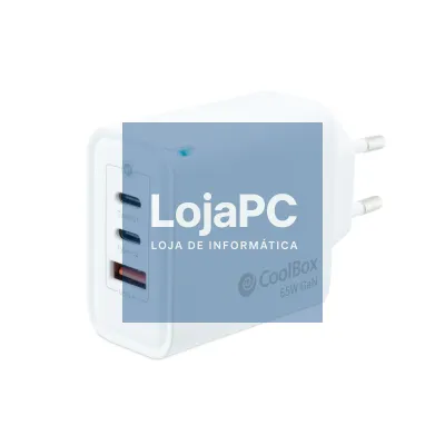 COOLBOX GAN 65W USB-C/USB-C/USB-A WALL CHARGER