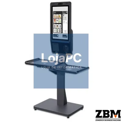 Suporte de Chão com Prateleira p/ Quiosque ZQ-HM2000/2700 Preto