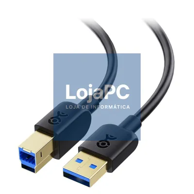 Cabo USB 3.0 tipo A/A 1.50m Preto