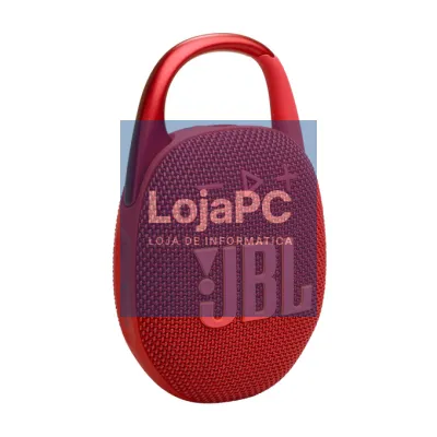 JBL CLIP 5 BT IP67 PORTABLE SPEAKER, USB-C RED