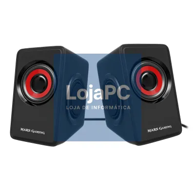 MARS GAMING 10W RMS SPEAKERS, VIBRO-SUBWOOFER ULTRA BASS, REMOTE VOLUME CONTROL - MS1