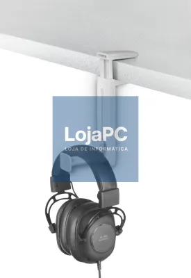 MARS GAMING MHH2 2IN1 HEADSET HOLDER + STAND, 360º, HOOK DESIGN, RUBBER PADS, WHITE
