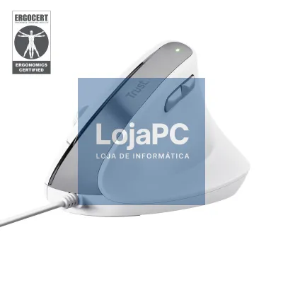 TRUST ERGONOMIC WIRED BAYO II MOUSE WHITE - 25397