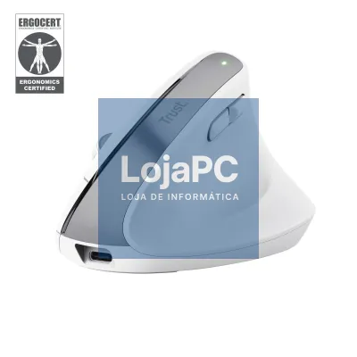 TRUST ERGONOMIC MULTIDEVICE WIRELESS BAYO+ MOUSE WHITE - 25399