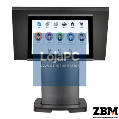 POS ZQ-T506 - Intel J6412 / DDR4 8GB / SSD 120GB / Touch 15"/ Display Cliente 10.1" / W11 PRO