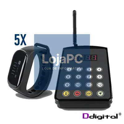 Pack Pager Cozinha Ddigital C/ 5 Relogios - SK154
