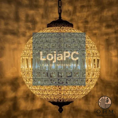 Lustre Suspenção French Boule 80 CM
