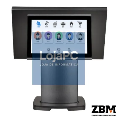 POS ZQ-T506 - Intel J6412 / DDR4 8GB / SSD 120GB / Touch 15.6"/ Display Cliente 10.1" / W11 PRO