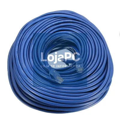 Chicote UTP RJ45 Cat6 1.50m Azul