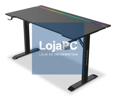 ALPHA GAMER Starla RGB Black Gaming Desk