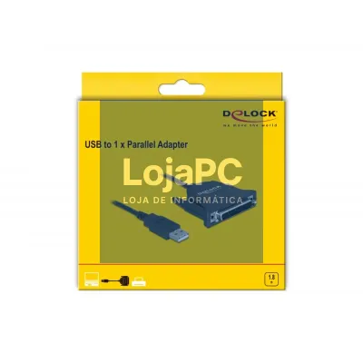 Adaptador USB Paralelo 25 Delock 0.80m Preto