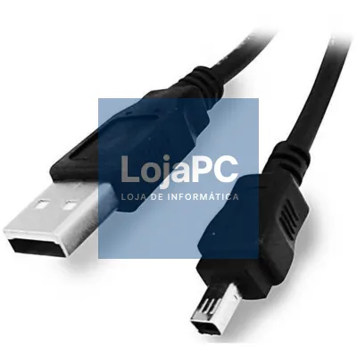 Cabo USB 2.0 tipo A/SuperminiB 4p 1.80m Preto