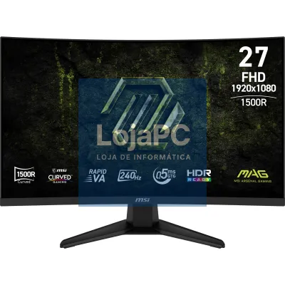 MSI MAG 275CF X24 27inch 1920x1080 FHD 1xDisplayPort 1.2a 2xHDMI 2.0b