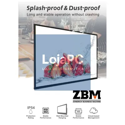 Digital Signage ZBM 43" Android - ZQ-SK50 C/Software Digital Signage Gratuito em Cloud
