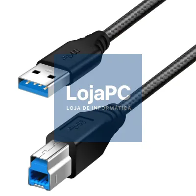 Cabo USB 3.0 tipo A/B 3.00m Preto