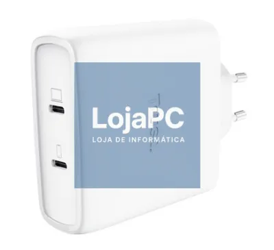 TRUST MAXO 100-watt GaN universal USB-C power adapter Apple PC 2 ports + cable White
