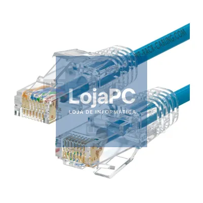 Chicote UTP RJ45 Cat6 3.00m Azul