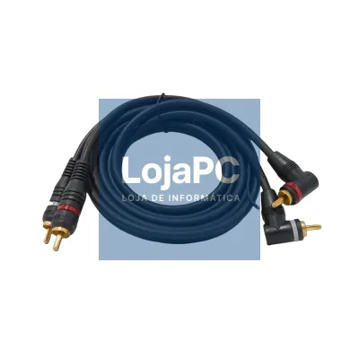 Cabo 2x RCA F/2x RCA M  1,5mts Preto