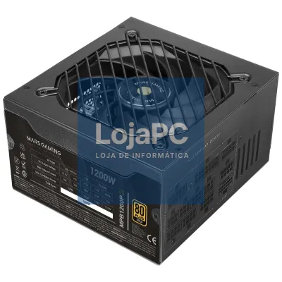 MARS GAMING MPB1200PSI 1200W FULL MODULAR ATX 3.1 PSU 80PLUS GOLD 10 YEARS BLACK