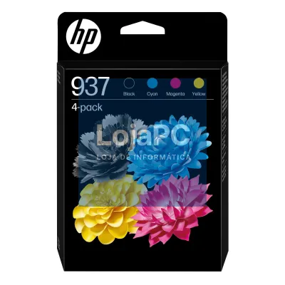 HP 937 CMYK Original Ink Cartridge 4-Pack