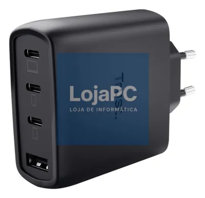 TRUST MAXO USB 65 Watt GAN 4-Port Charger 3 USB-C + 1 USB-A + Cable Black