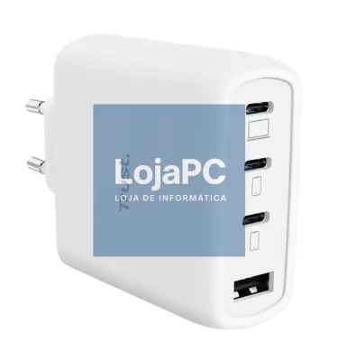 TRUST MAXO USB 65 Watt GAN 4-Port Charger 3 USB-C + 1 USB-A + Cable White